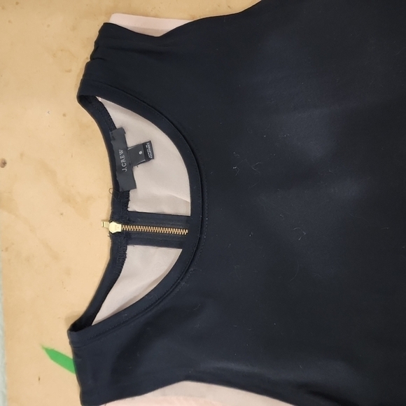 J. Crew Double Layer Ruffle Hem Tank Black Sleeveless Top  Size S - Picture 11 of 11